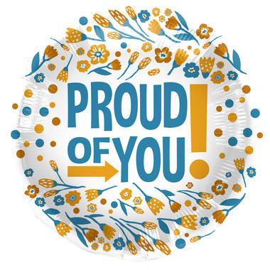 Folieballon Proud of You - 45cm afbeelding