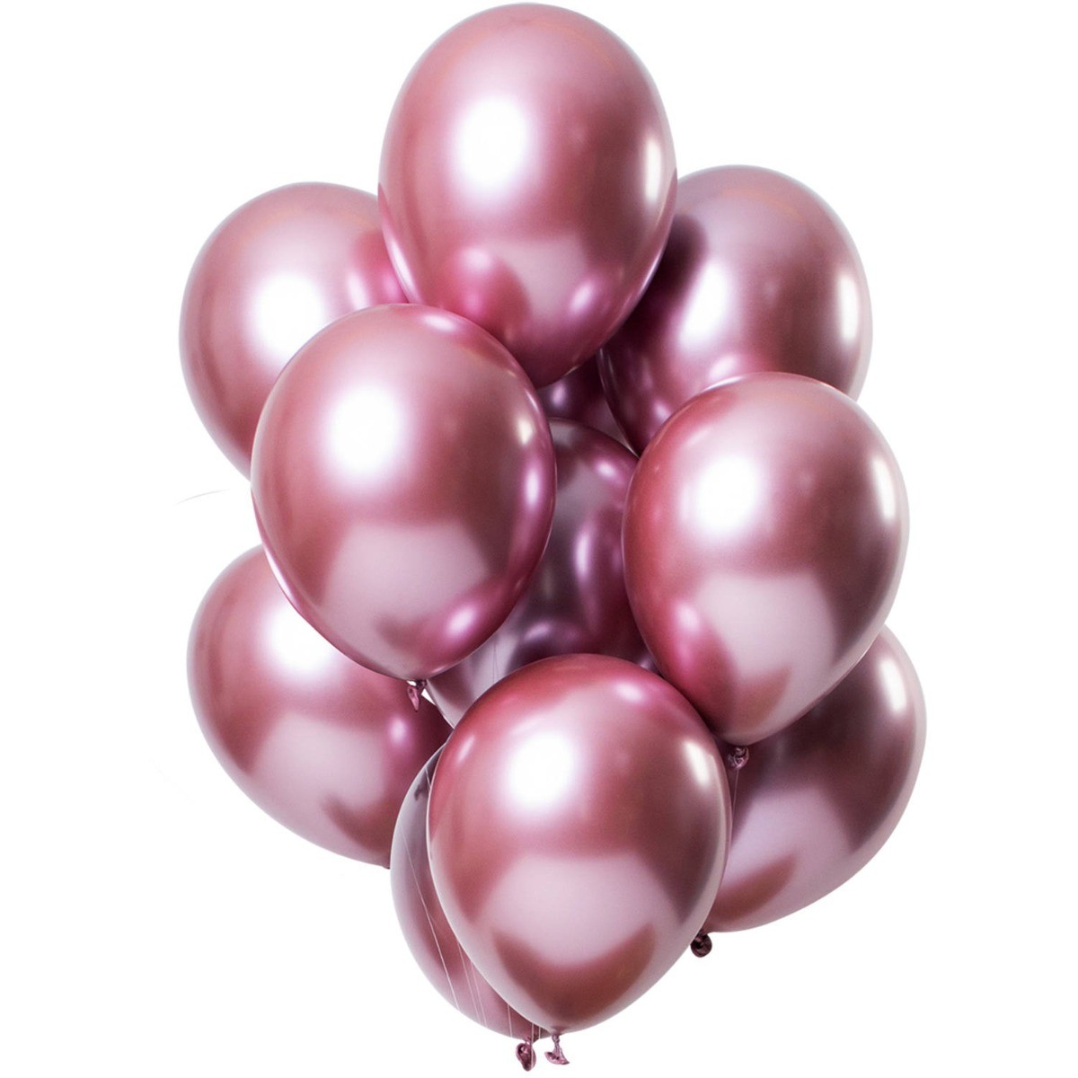 Ballonnen mirror chrome roze - 12stk afbeelding