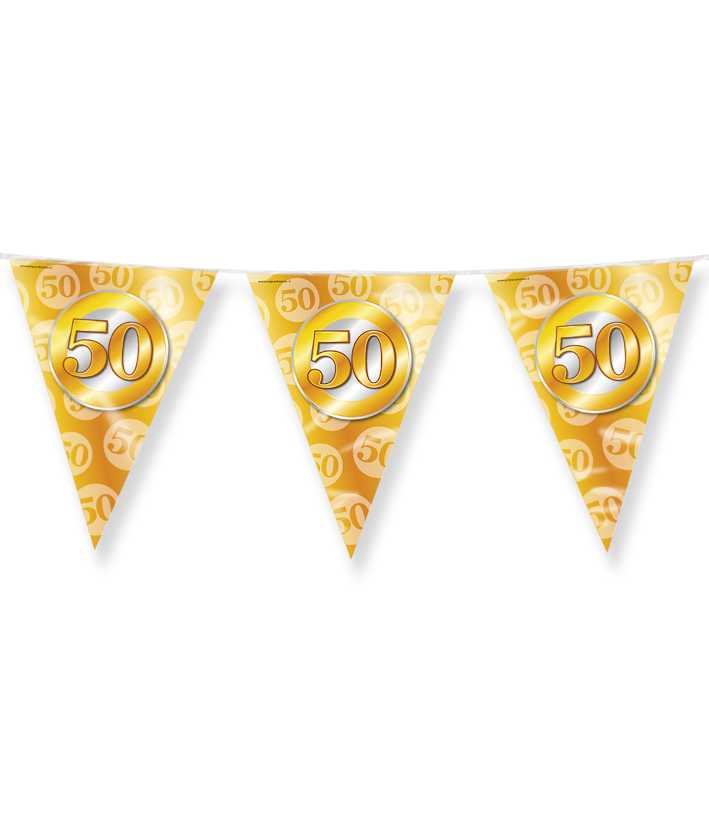 Vlaggenlijn 50 Jaar Getrouwd - 10mtr