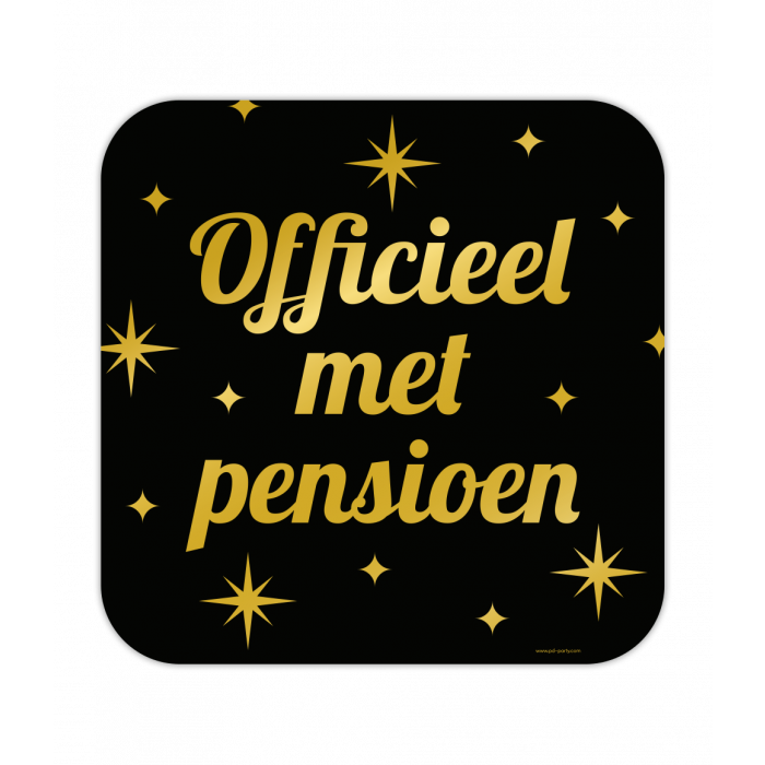 Classy Party Huldeschild - Pensioen afbeelding
