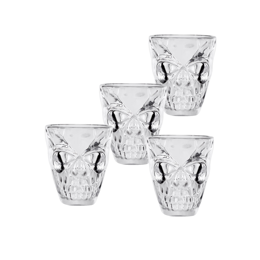Shotglaasjes Skull - 4stk afbeelding