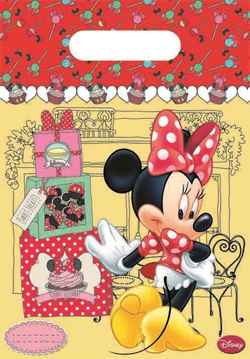Disney Minnie's Cafe - Minnie Mouse uitdeelzakjes - 6 stuks