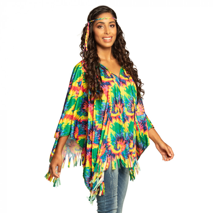 Hippie Poncho met Hoofdband afbeelding