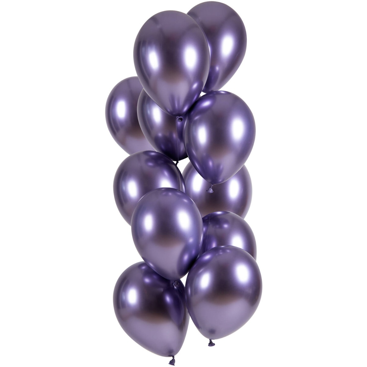 Ballonnen Set Ultra Shine Purple - 12stk afbeelding