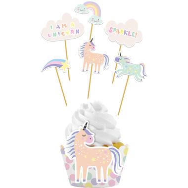 Cup-cake Decoratieset Unicorns&Rainbows