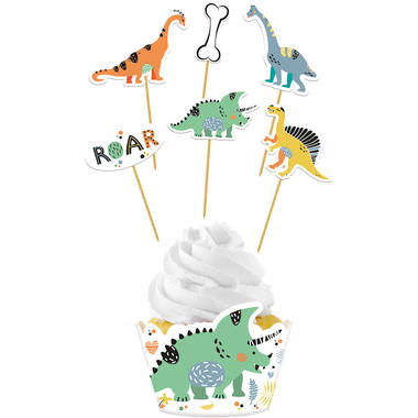 Cup-cake Decoratieset Dino Roar afbeelding