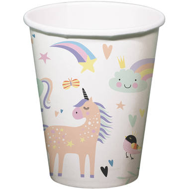 Bekertjes Unicorns & Rainbows - 6stk