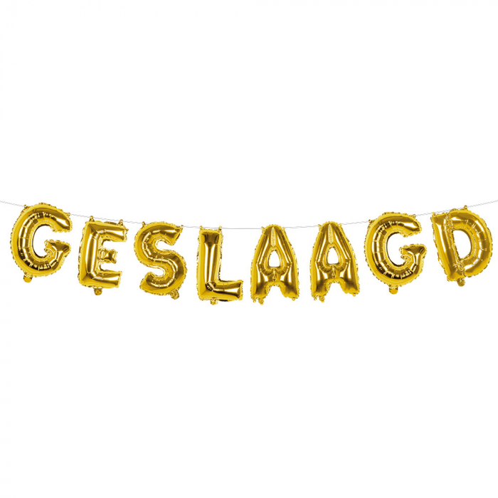 Folieballon slinger Geslaagd