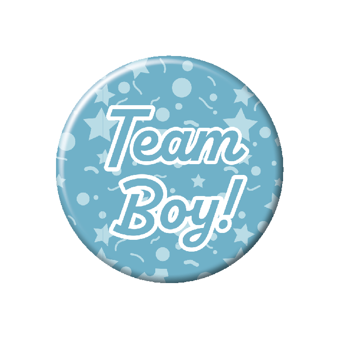 Button Gender Reveal - Team Boy afbeelding