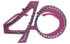 40 Jaar Roze Diamanten Bril 