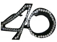 40 Jaar Zwarte Diamanten Bril 