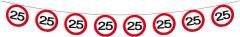25 Jaar Verkeersbord Slinger - 12 meter