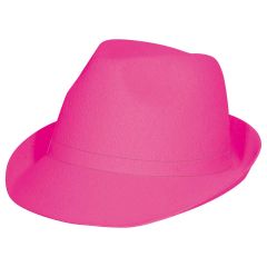 Trilby hoed donker roze
