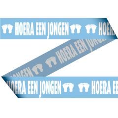 Blauw Afzetlint Geboorte Jongen - 15 meter