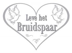 Deurbord Leve Het Bruidspaar