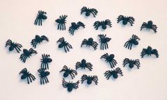 Zwarte Spinnen - 25 stuks