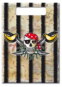 Rode Piraat uitdeelzakjes piraten - 8 stuks