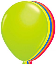 Ballonnen neon meerkleurig 25 cm - 50 stuks