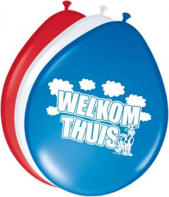 Welkom Thuis ballonnen - 8 stuks