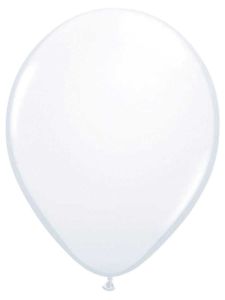 Witte Metallic Ballonnen - 10, 50 of 100 stuks
