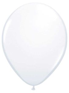 Witte Metallic Ballonnen - 10, 50 of 100 stuks
