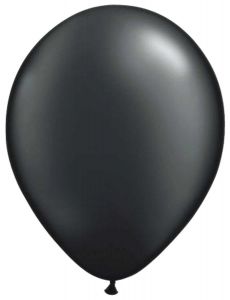 Zwarte Metallic Ballonnen - 10, 50 of 100 stuks