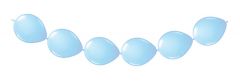 Lichtblauwe Ballonnenslinger - Knoopballonnen - 3 meter