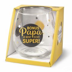Wijn/waterglas - Bonus Papa
