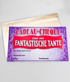 Cadeau Cheque - Tante