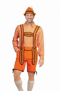 Oranje Lederhose Johan - Kort