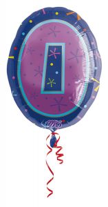 Helium Party Ballon Cijfer 0 - 46cm