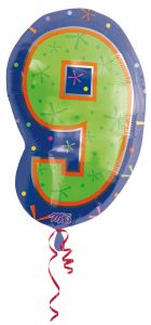 9 jaar cijferballon - 46 cm