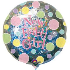 Folieballon New Baby Girl - 81cm