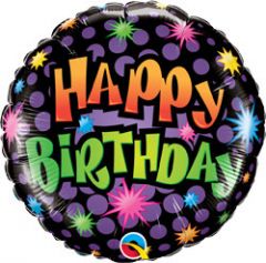 Kleurrijke Happy Birthday Folieballon - 45cm