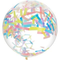 XL Confetti Ballon Candy Pastel