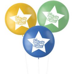 Ballonnen XL You are a Star Blauw/Groen - 3stk