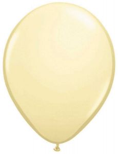 Ivoor wit metallic ballonnen - 50 stuks