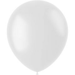 Ballonnen Coconut White - 10, 50 of 100stk