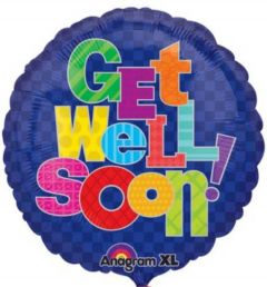 Beterschap ballon 46cm - get well soon