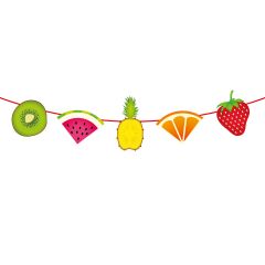 Tropisch Fruit Vlaggenlijn - 6 meter