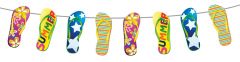 Slinger met strandslippers - 10 mtr