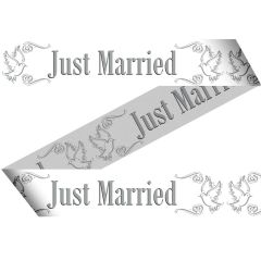 Afzetlint Just Married - 15 meter