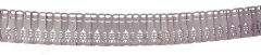 Papieren slinger champagne zilver 3m