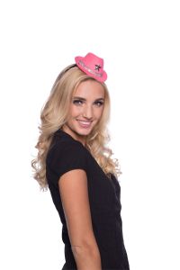 Tiara met Roze Cowboy Hoedje