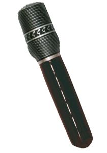Opblaasbare microfoon zwart - 32 cm