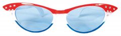 Bril XXL Lady Rood-Wit-Blauw 