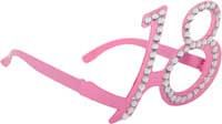 18 Jaar Bril Roze Diamantframe