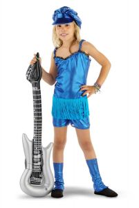Rocker Girl Pakje Blauw 3-delig Meisjes