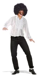 Disco Shirt Wit - Volwassenen