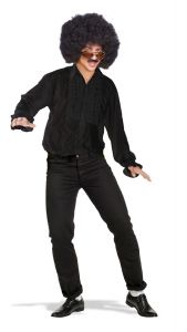Disco Shirt Zwart - Volwassenen